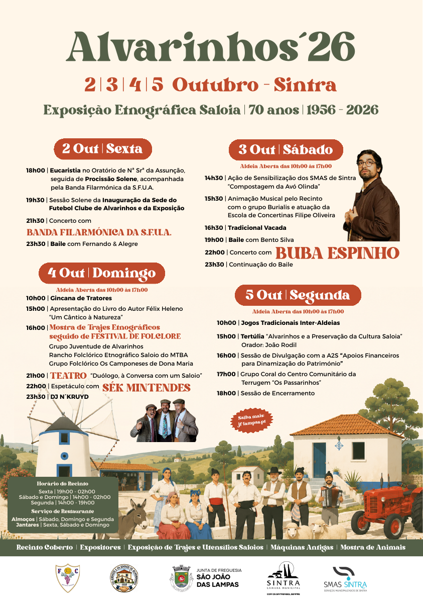 Cartaz do programa Alvarinhos´26